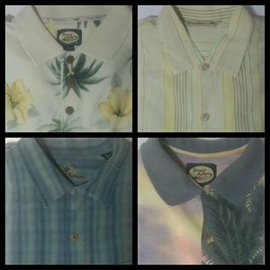 Lot of 4 Tommy Bahama Men's short sleeve